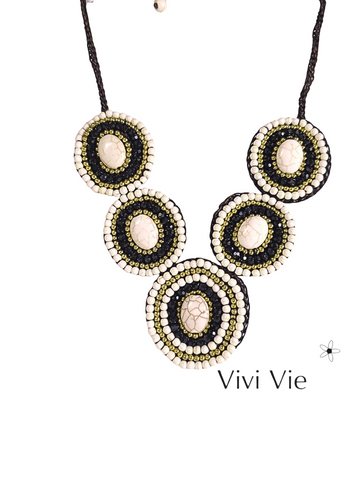 Lunar glow  statment necklace