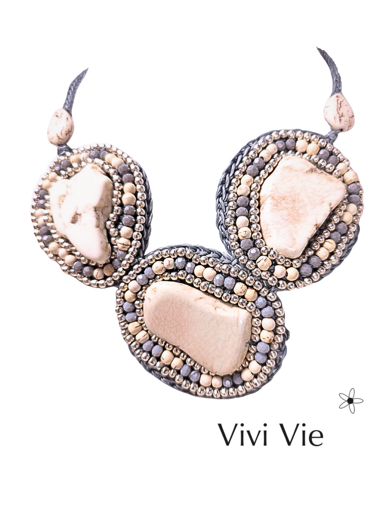 Earthly harmony statement necklace.