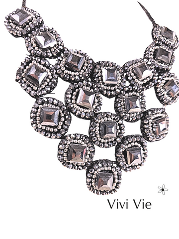 Opulant shadow statement necklace