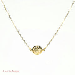 925 Gold Plated Flower of Life Necklace