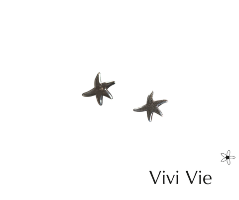 925 sterling silver Mini Starfish Stud Earrings