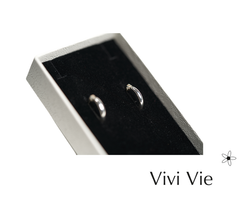 925 sterling silver Tiny Sterling Silver Hugger Hoops