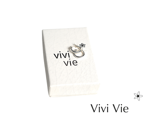925 sterling silver Tiny Sterling Silver Hugger Hoops