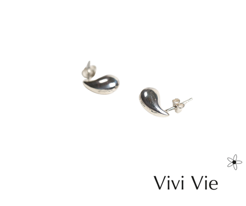925 sterling silver Sterling Silver Teardrop Stud Earrings