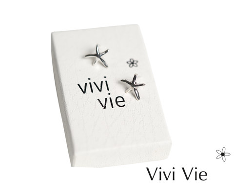 925 sterling silver Starfish Stud Earrings