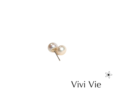 925 sterling silver Classic Freshwater Pearl Stud Earrings