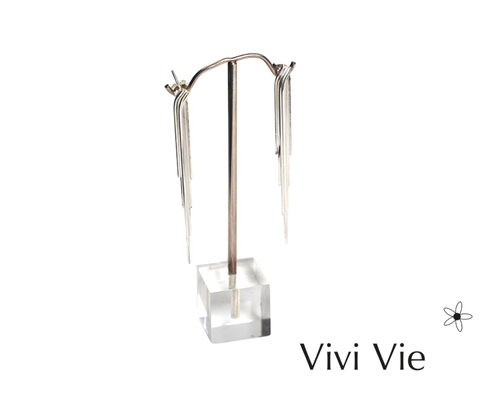 925 Sterling silver waterfall earrings