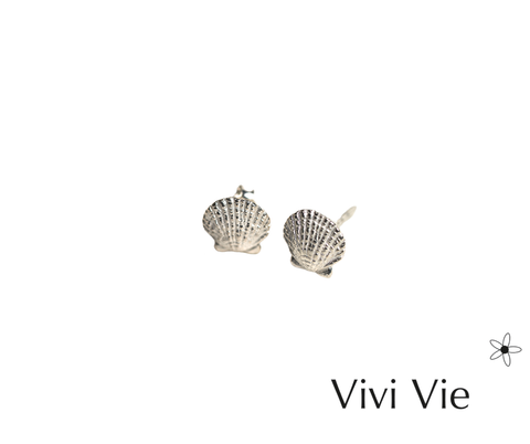 925 Sterling silver The Sea Shell Studs
