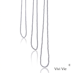 The Vivi Vie Essential Classic Silver Sphere Necklace