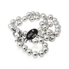 The Vivi Vie Essential Classic Silver Sphere Necklace