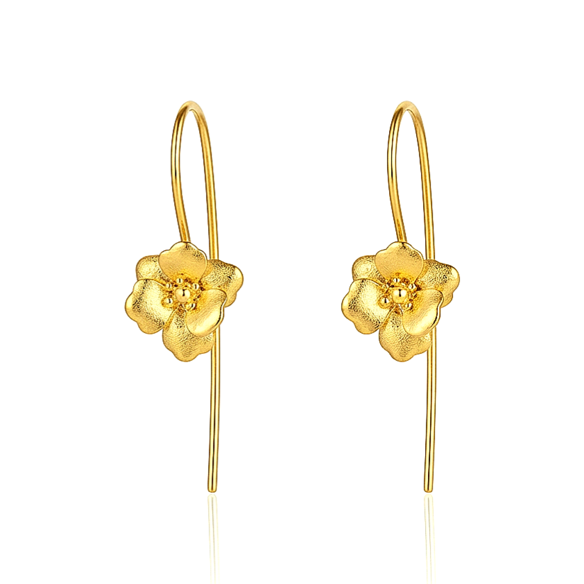 Gold  Blossom Earrings