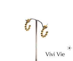 Mini Beaded Hoop Earrings