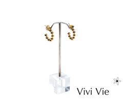 Mini Beaded Hoop Earrings