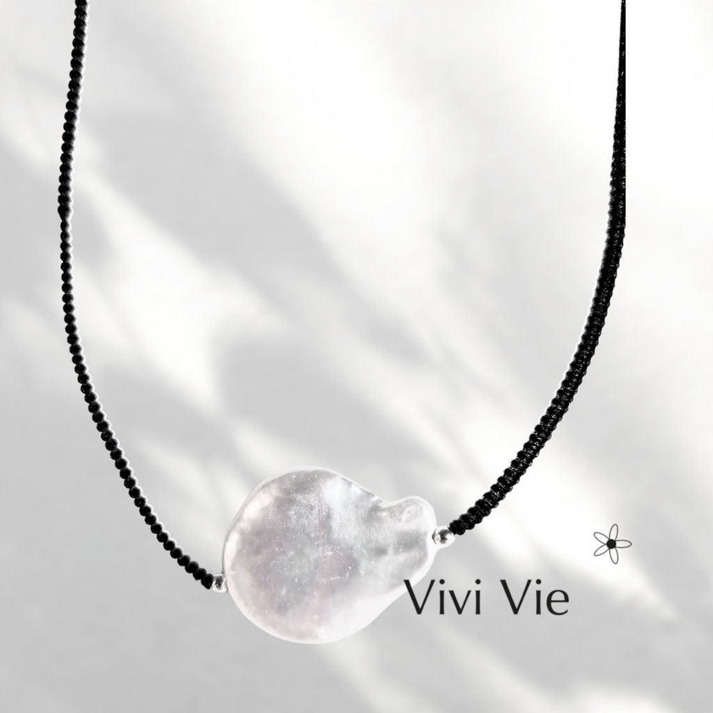 Floating Baroque Pearl Necklace