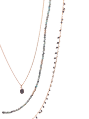 Black onyx and gold layering duo.