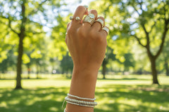Sterling Silver Orbit Open Ring.