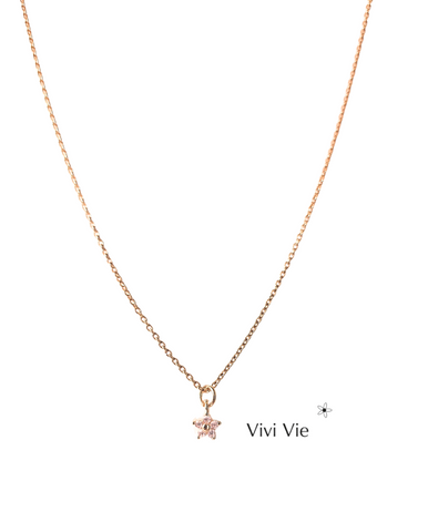 Tiny twinkle star pendant  delicate minimalist statment