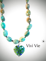 African Turquoise with Flowers and Love.