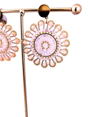 Detail Statement Flower Burst Earrings