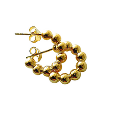 Mini Beaded Hoop Earrings
