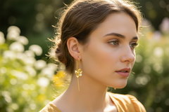 Gold  Blossom Earrings