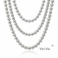 The Vivi Vie Essential Classic Silver Sphere Necklace