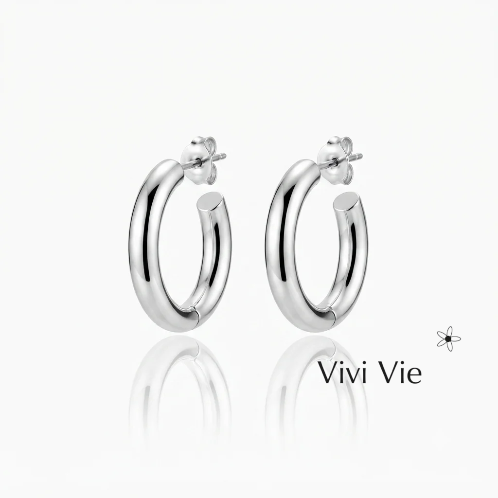 BOLD ESSENCIAL HOOP EARRINGS 925 sterling silver