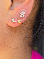 The Ethreal Cluster Gold Studs.