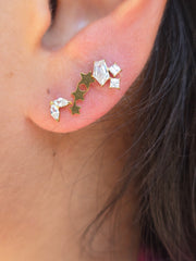 The Ethreal Cluster Gold Studs.