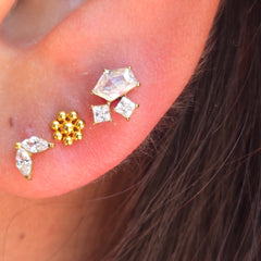 The Ethreal Cluster Gold Studs.