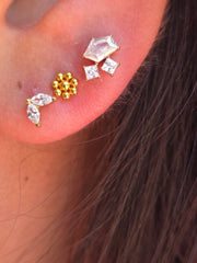 The Primrose Gold Stud Earrings.