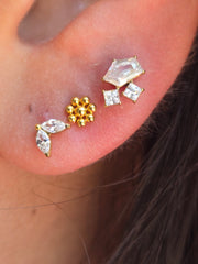 The Ethreal Cluster Gold Studs.