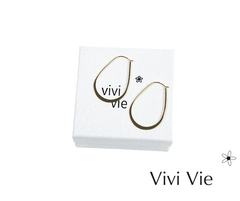 Gold Teardrop Hoops