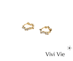 Golden Vine Marquise Huggies