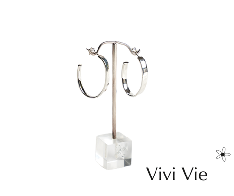 925 sterling silver Classic Sterling Silver Hoop Earrings