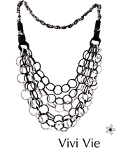 Layering with beaded hoops