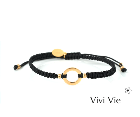 Gold karma friendship braclet