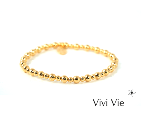 Gold sphere braclet