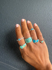 Captivating Ocean Hues Ring.