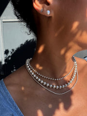 The Vivi Vie Essential Classic Silver Sphere Necklace