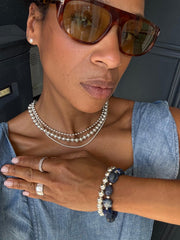 The Vivi Vie Essential Classic Silver Sphere Necklace