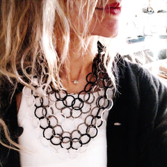 Layering with beaded hoops