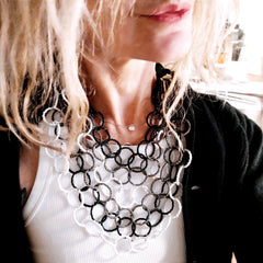Layering with beaded hoops