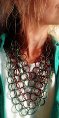 Layering with beaded hoops