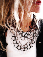 Layering with beaded hoops