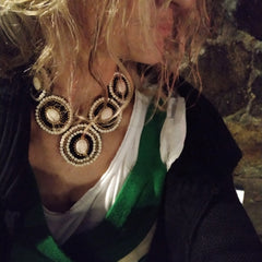 Lunar glow  statment necklace