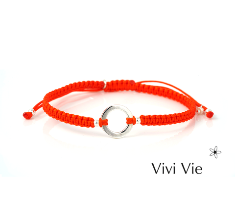 Karma circle  frienship braclet , ( circles are known for positivity.)