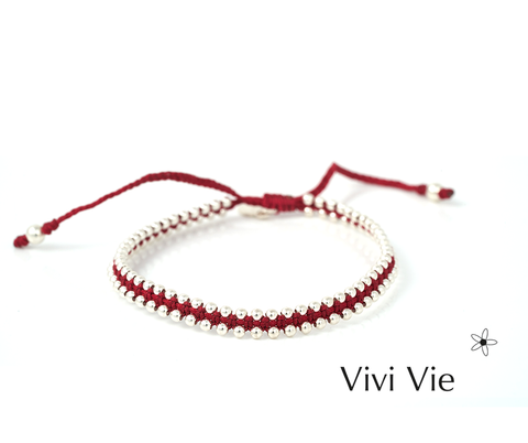 Sterling silver  doubel layer frienship braclet.