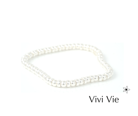 A classic and timless silever ball braclet