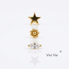 The Primrose Gold Stud Earrings.